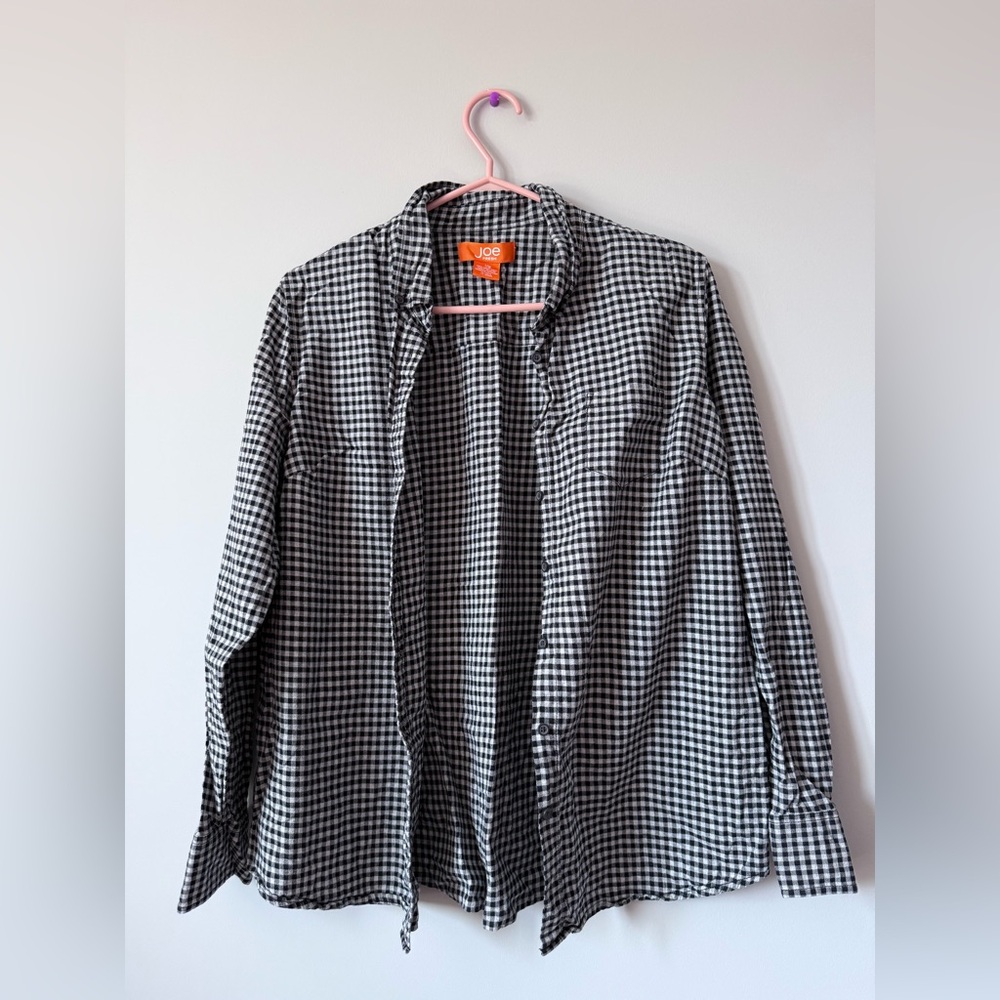 Joe Fresh Lightweight Black and White Gingham Jacket